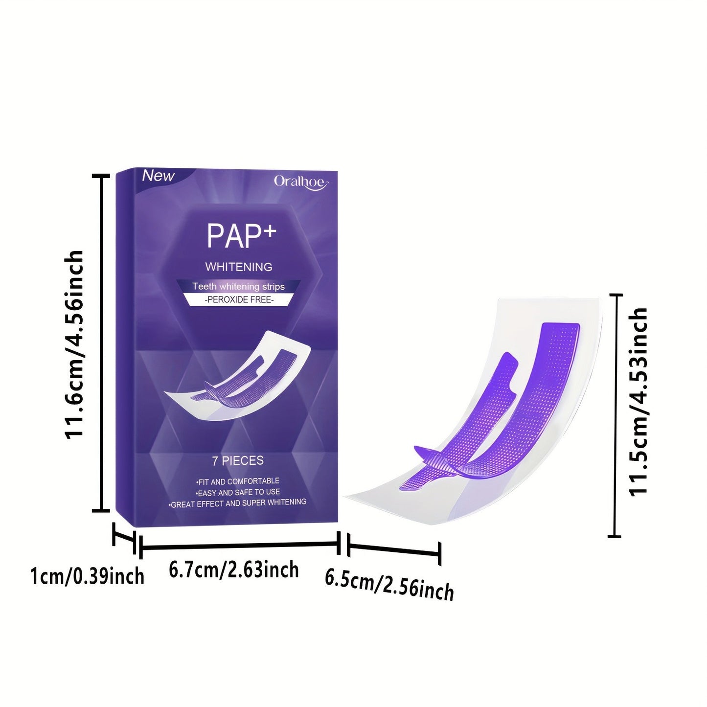 SwiftShip Purple Teeth Whitening Strips